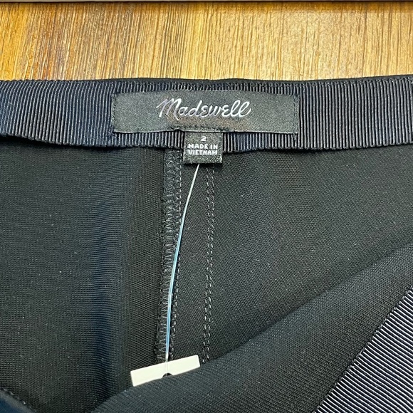 Madewell Asymmetric Midi Skirt Size 2 in True Black NEW NT389 $118 - Picture 10 of 13